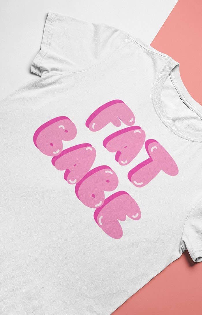 Chiaralascura - Wholesale Screen Printed T-Shirt - Unisex - Fat Babe -T-shirt unisex in cotone biologico0