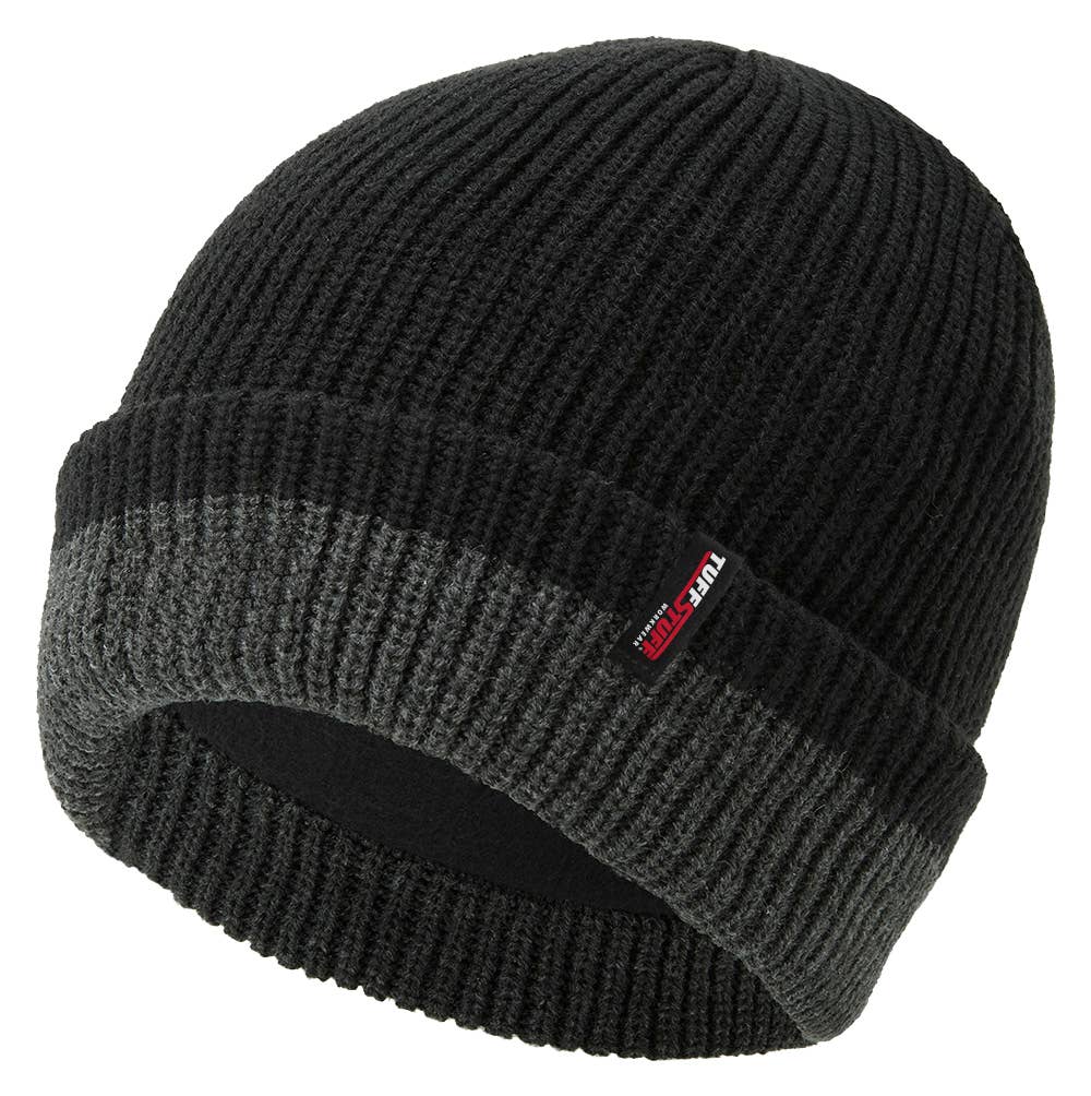 Surtido Gorro TuffStuff Pro Work, negro y gris, 100% acrílico de venta al por mayor en Faire7