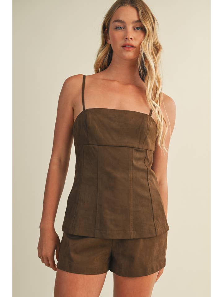 DK OAK STRAIGHT NECK CAMI TOP for wholesale on Faire1