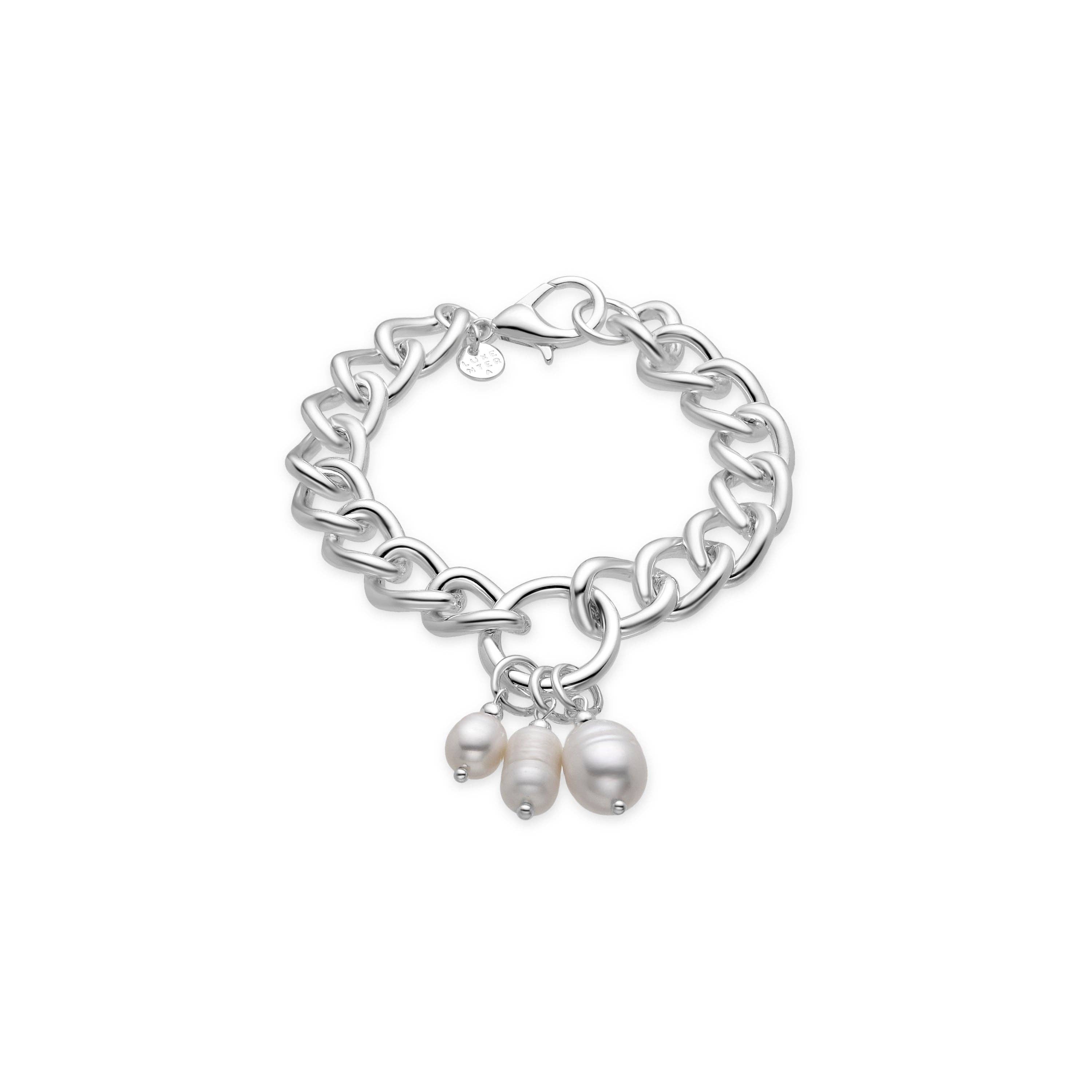 Luxenter – Pulseira de elo e corrente por atacado – Pulseira acabada em ródio - Invak0