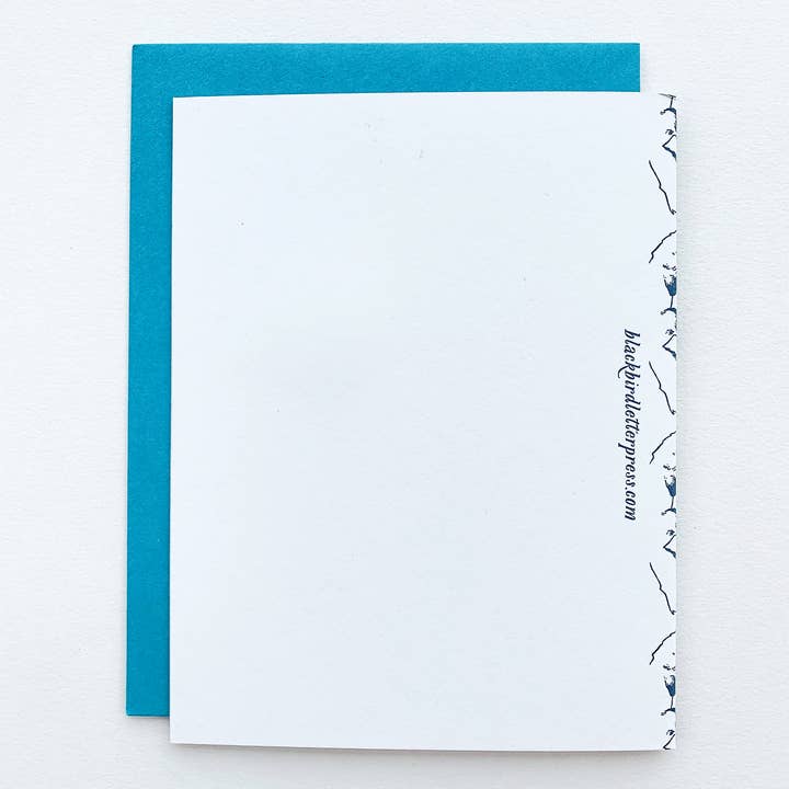 Blackbird Letterpress – Cartão de amor por atacado – cartão padrão raposa te amo para sempre1