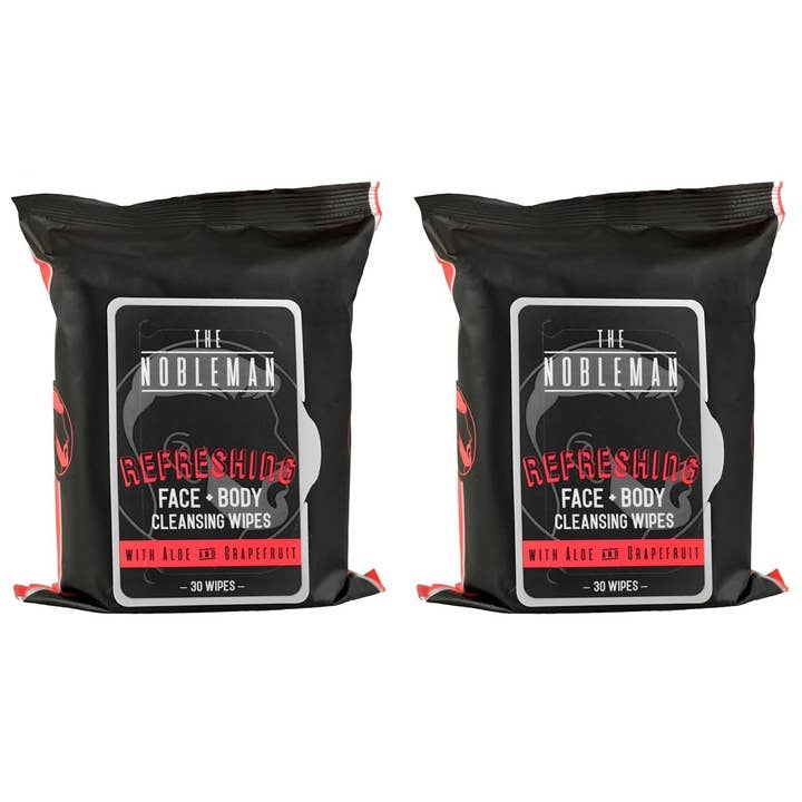 Innovarix - Wholesale Face & body wipes – Men's - Men's Refreshing Face + Body Cleansing Wipes - 30ct1