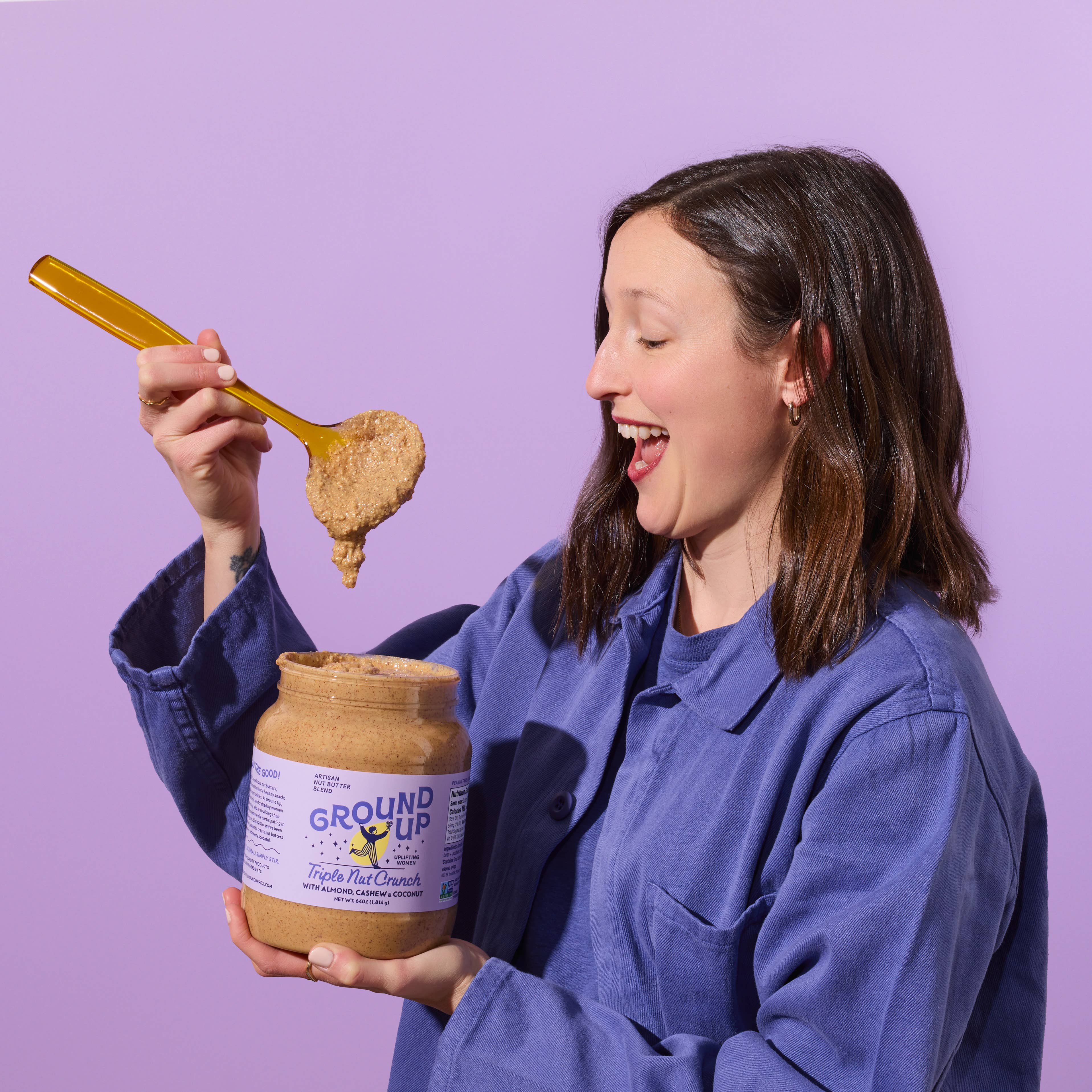 Ground Up – wholesale Nötsmör – Stor Förpackning: Trippel Nötknaprighet1