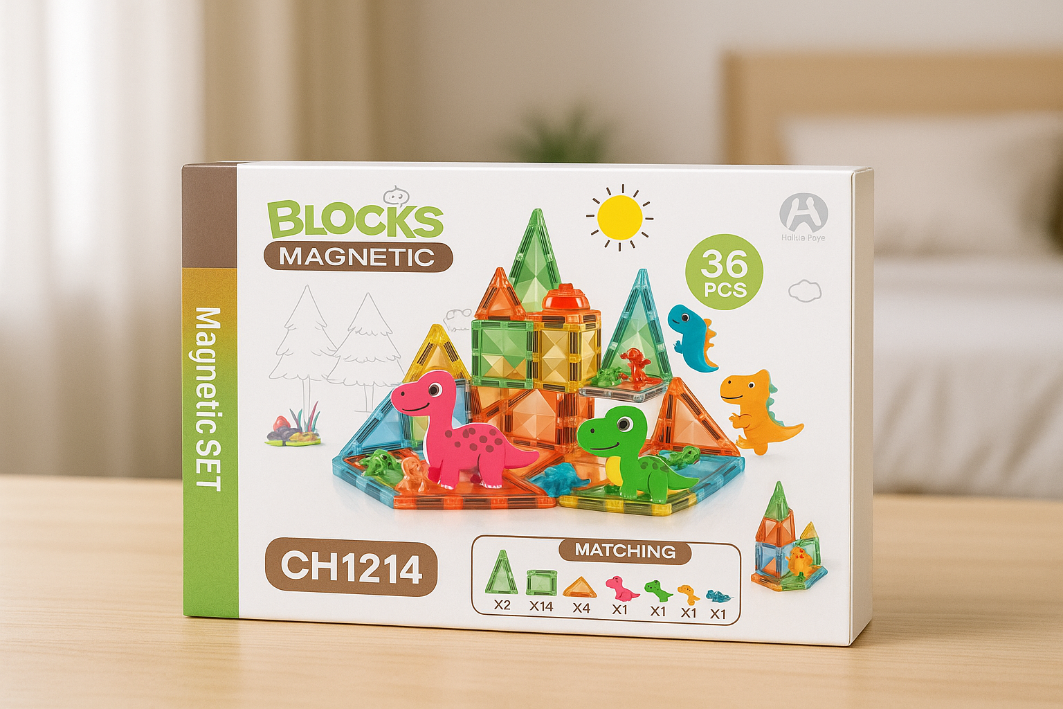 Marissa's Gifts - Wholesale Building Set - Kids - 36-Piece Magnetic Blocks– Educational STEM Building Toy Set0