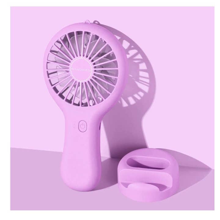 PINEAPPLE Beauty – Großhandel Tragbarer Elektroventilator – Beauty Creations BCF02 Tragbarer Ventilator Stay Cool, Violett, 6 Stück0