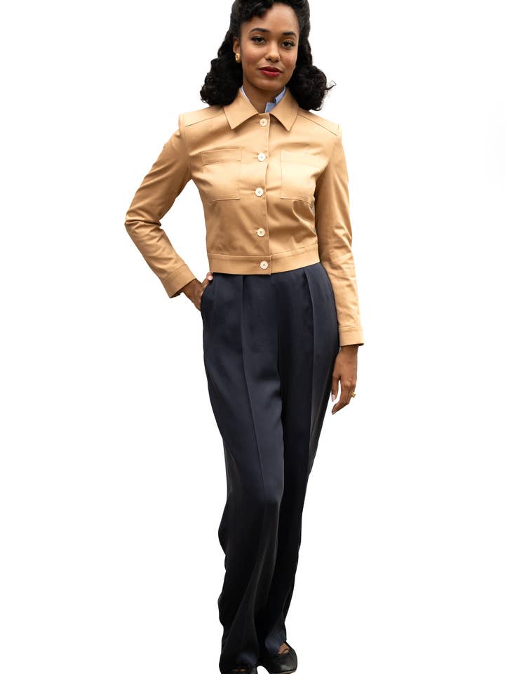 Karen - Veste - Veste courte cintrée des années 40 pour la vente par Gabriele Sabe