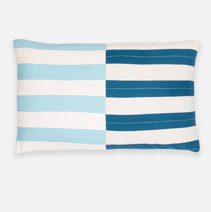 Anchal - Wholesale Lumbar Pillow - Shift Lumbar Pillow Cover - Cobalt0
