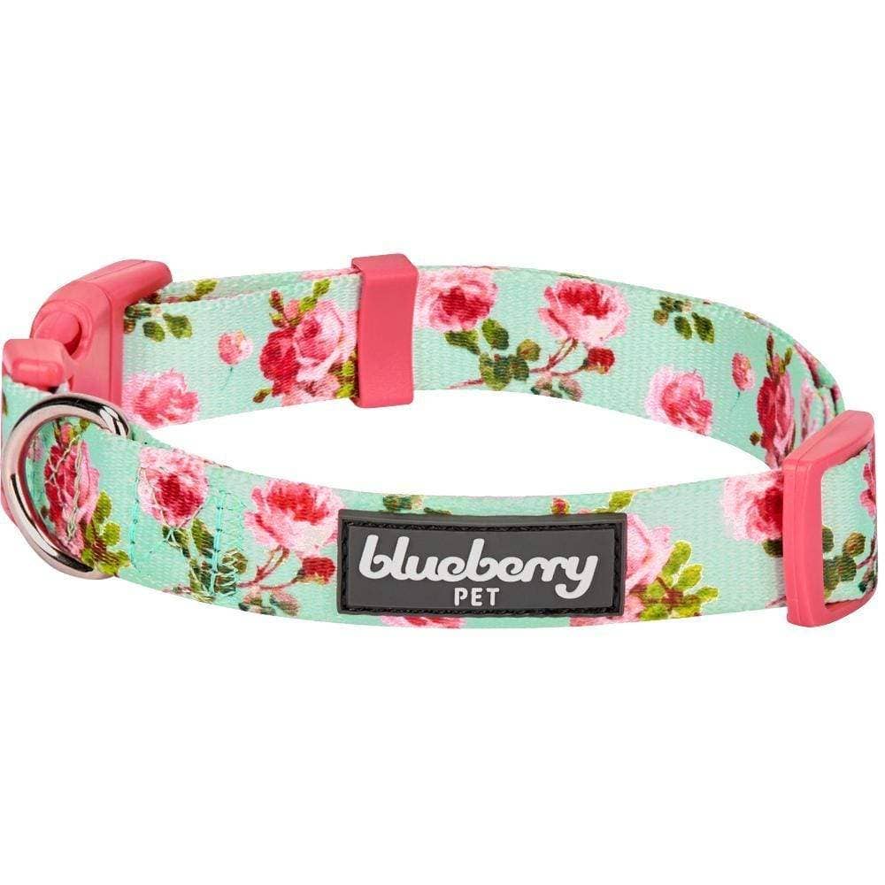 Blueberry Pet - Wholesale Halsband - Hond - Lichtgewicht verstelbare hondenhalsband met lente bloemenpatroon5