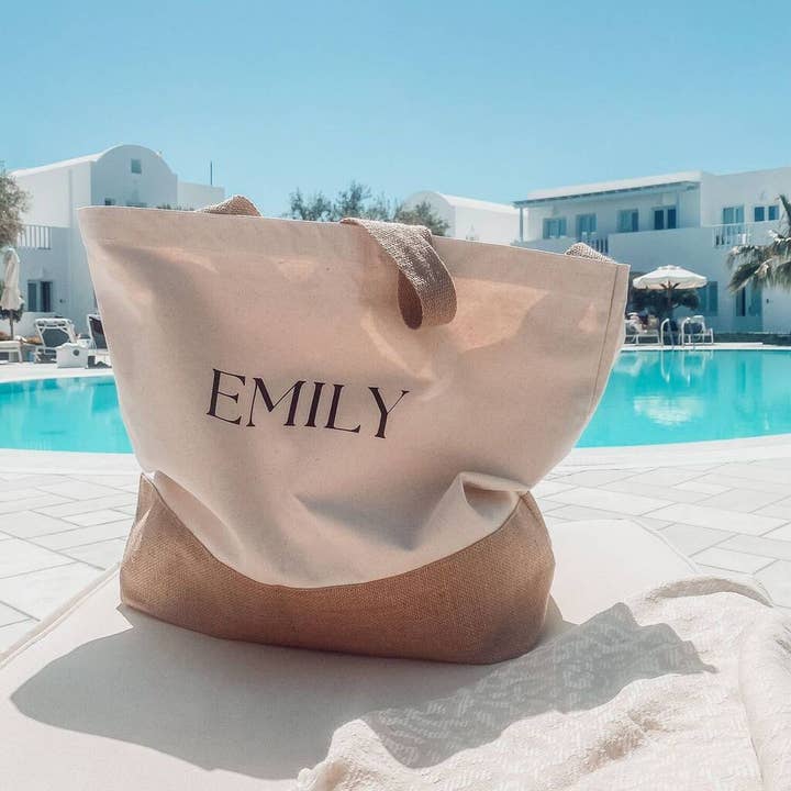 Avnit - Wholesale Tote Bag - Unisex - Free Customization EcoBlend Jute Cotton Tote