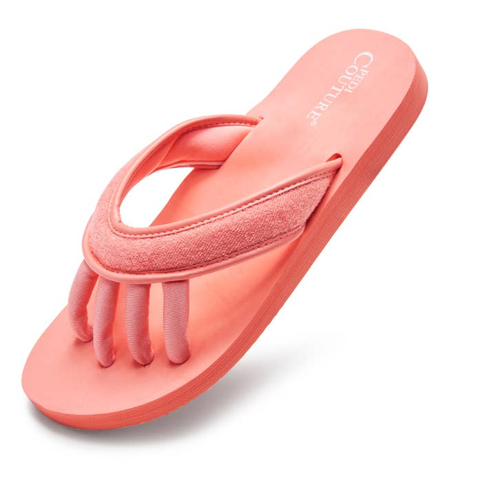 Pedi Couture - Wholesale Sandals - Women's - Coral Women's Yoga Sandals