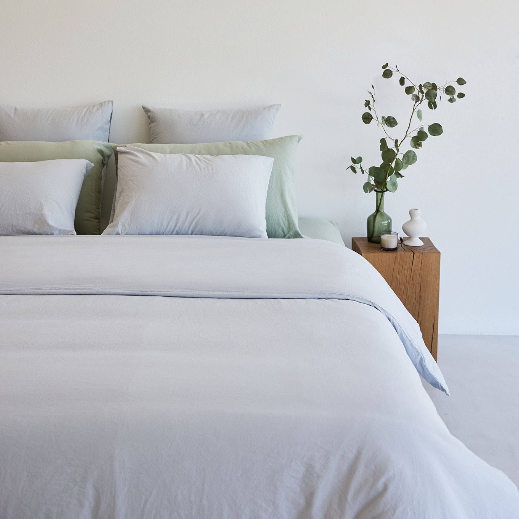 Torres Novas - Vendita all'ingrosso Copripiumini - Prata Cinza Tavira Completo Letto in Cotone Lavato7