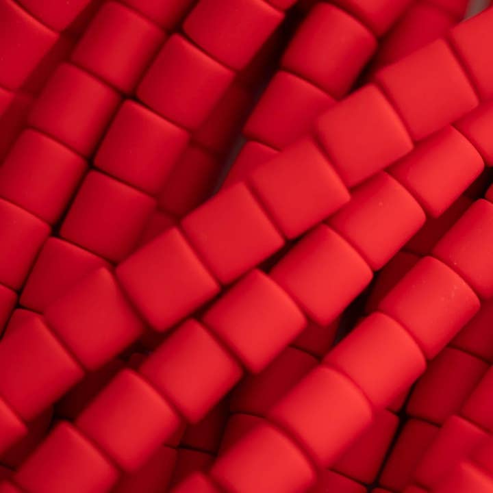 Cara & Co Silicone Craft Supply - Wholesale Beads - Polymer Clay Cylinder Heishi Bead Strands