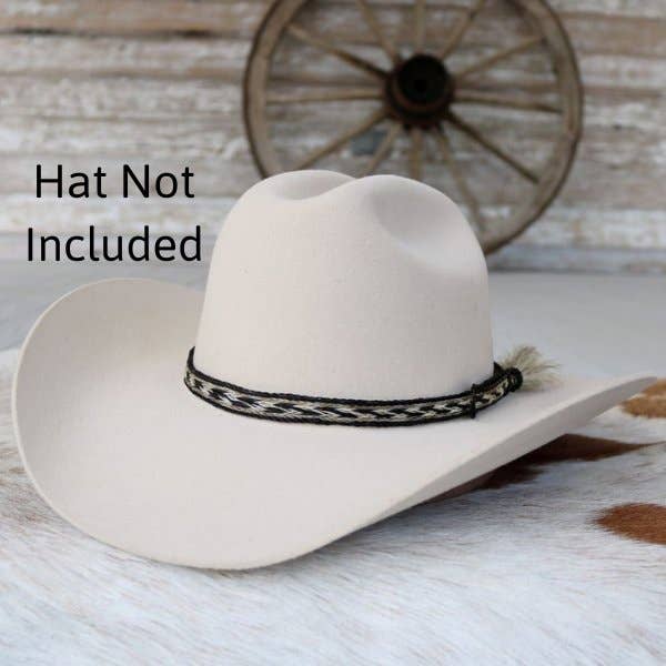 Willow Lane Hat Co. - Vendita all'ingrosso Accessori per cappelli - Donna - Fascia per cappello intrecciata in crine di cavallo con nappina singola - Las Cruces2