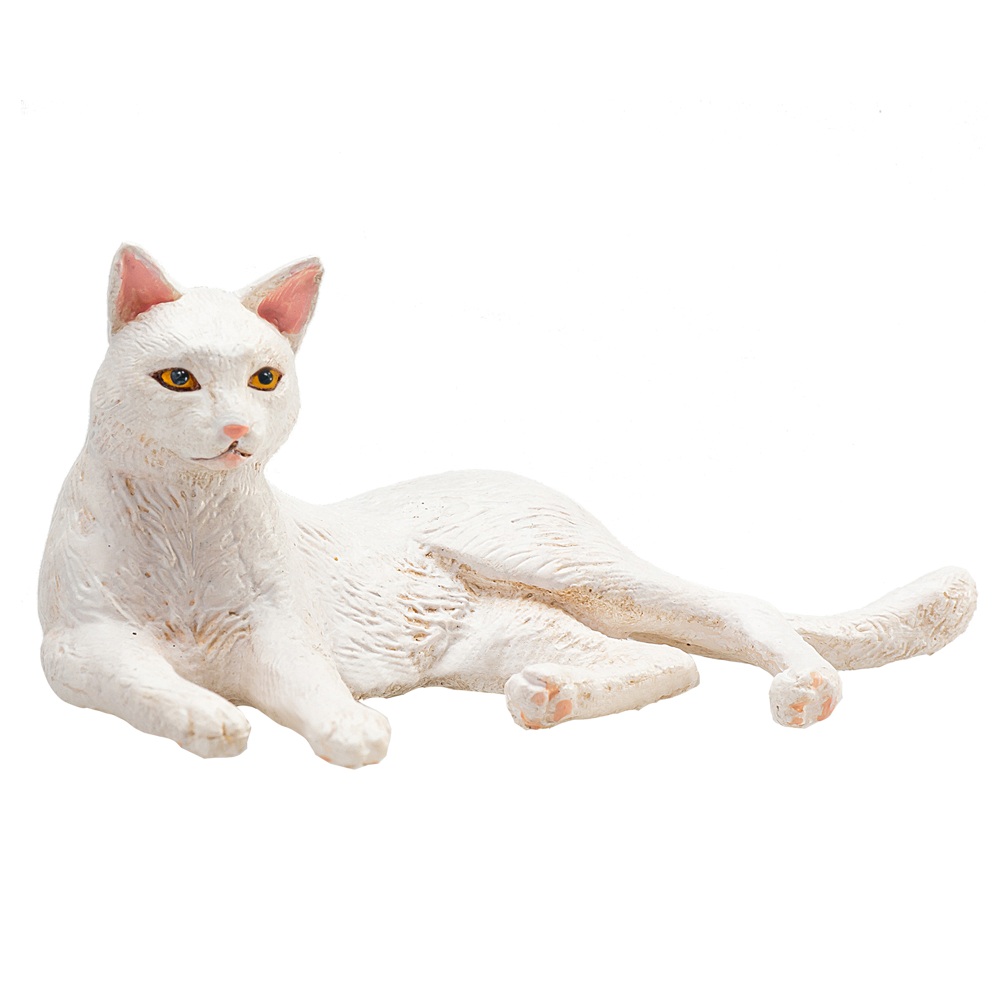 Mojo - Wholesale Figurine Toy - Kids - Mojo Cat Lying White Figurine0