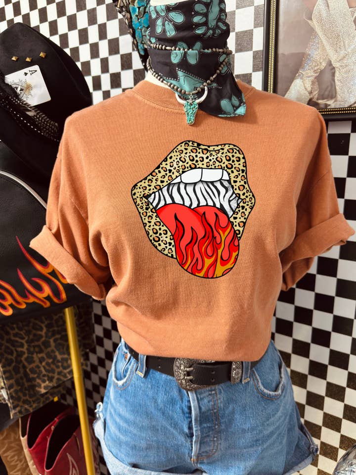 Funky Tongue HTV Transfer for wholesale by Spurs & Spades