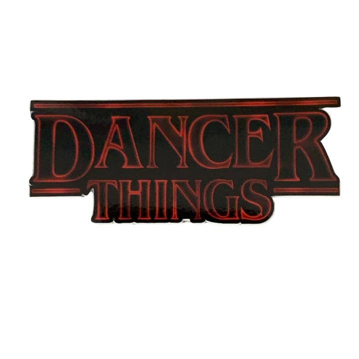 Denali & Co. – wholesale Sticker – Dancer Things Parody Dance Sticker, 3" x 1.2"1