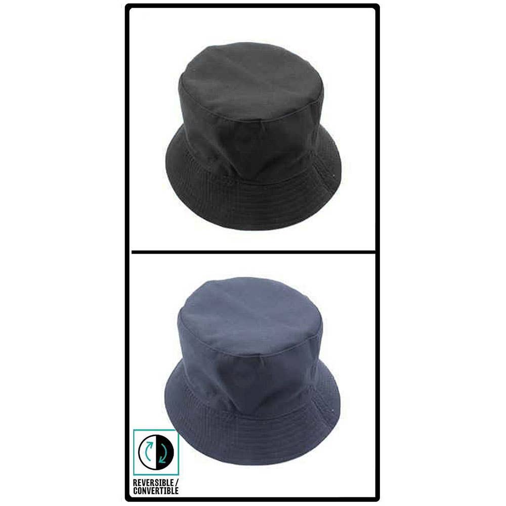 Sensibling Corp. - Wholesale Bucket Hat - Women's - Reversible Solid Bucket Hat5