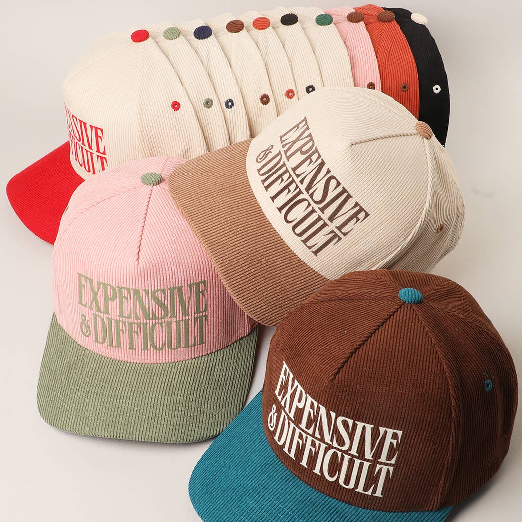 Fashion City - Wholesale Trucker Hat - Unisex - EXPENSIVE & DIFFICULT Corduroy Trucker Hat14