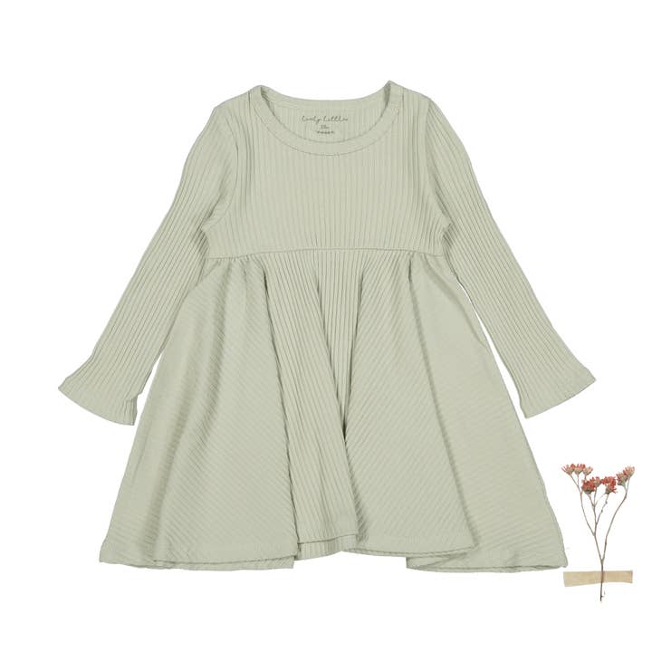 La robe à manches longues - Mist pour la vente par Lovely Littles