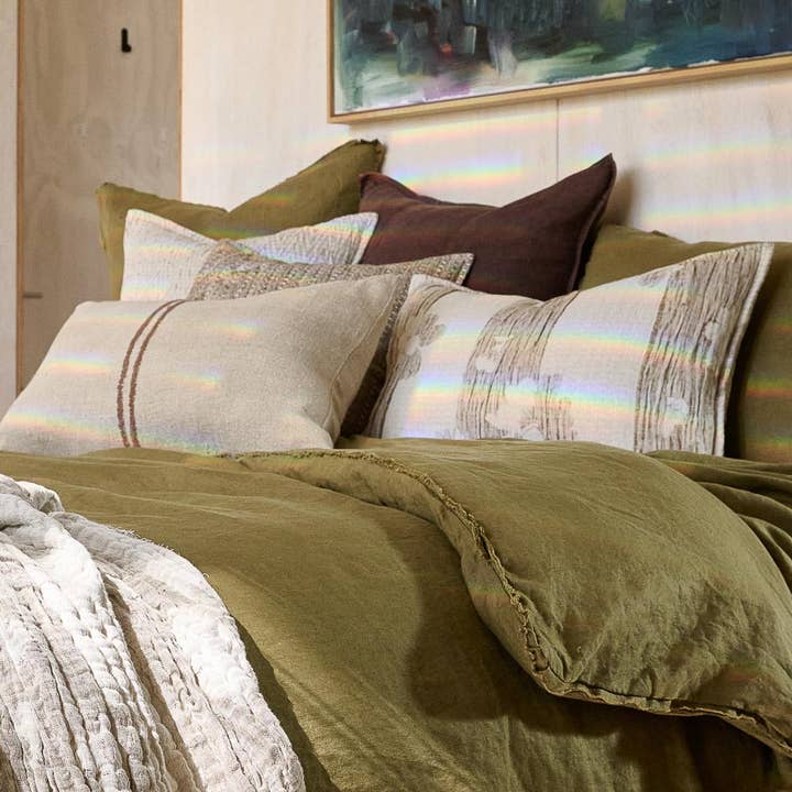 Olive Påslakan i franskt linne - Olive för wholesale på Faire4