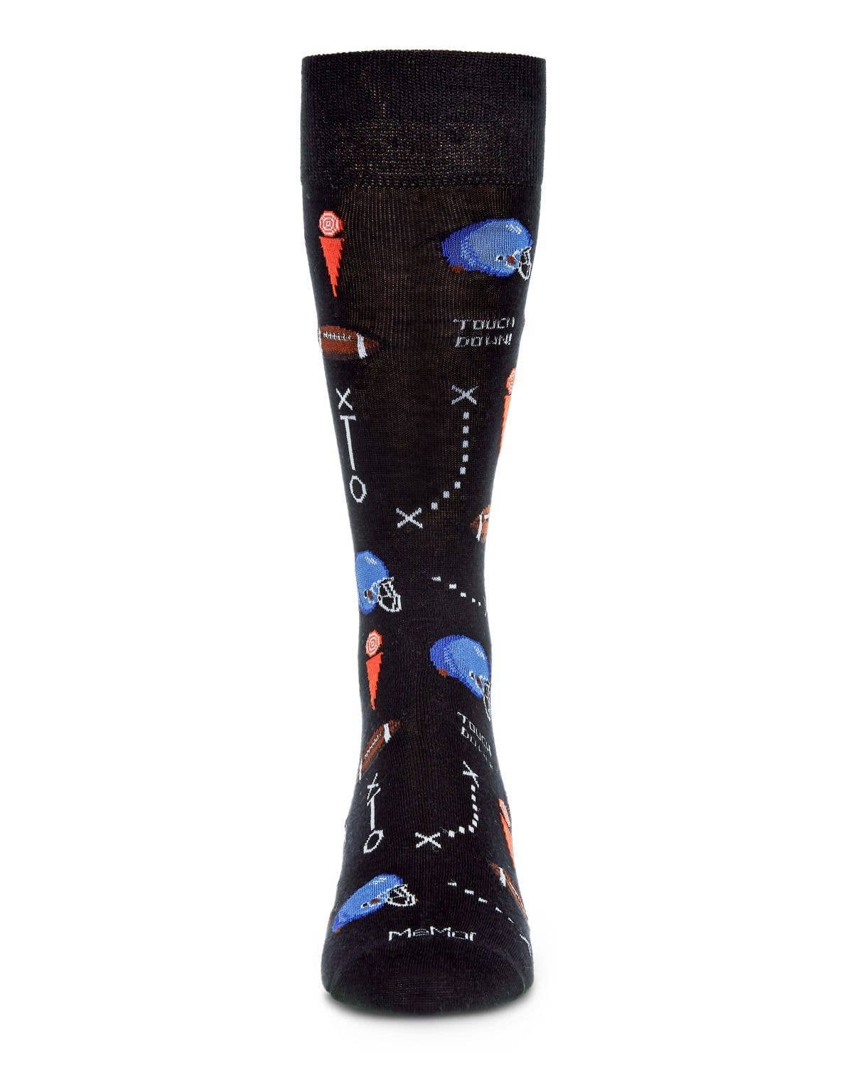 Infinity Classics International Inc. - Wholesale Socks - Men's - MeMoi Ready for Some Football Bamboo Blend Men's Crew Socks1