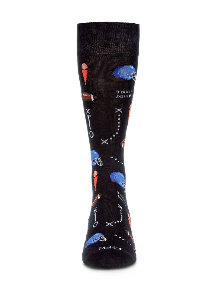 Infinity Classics International Inc. – wholesale Socks – Men's – MeMoi Ready for Some Football Bamboo Blend Men's Crew Socks1