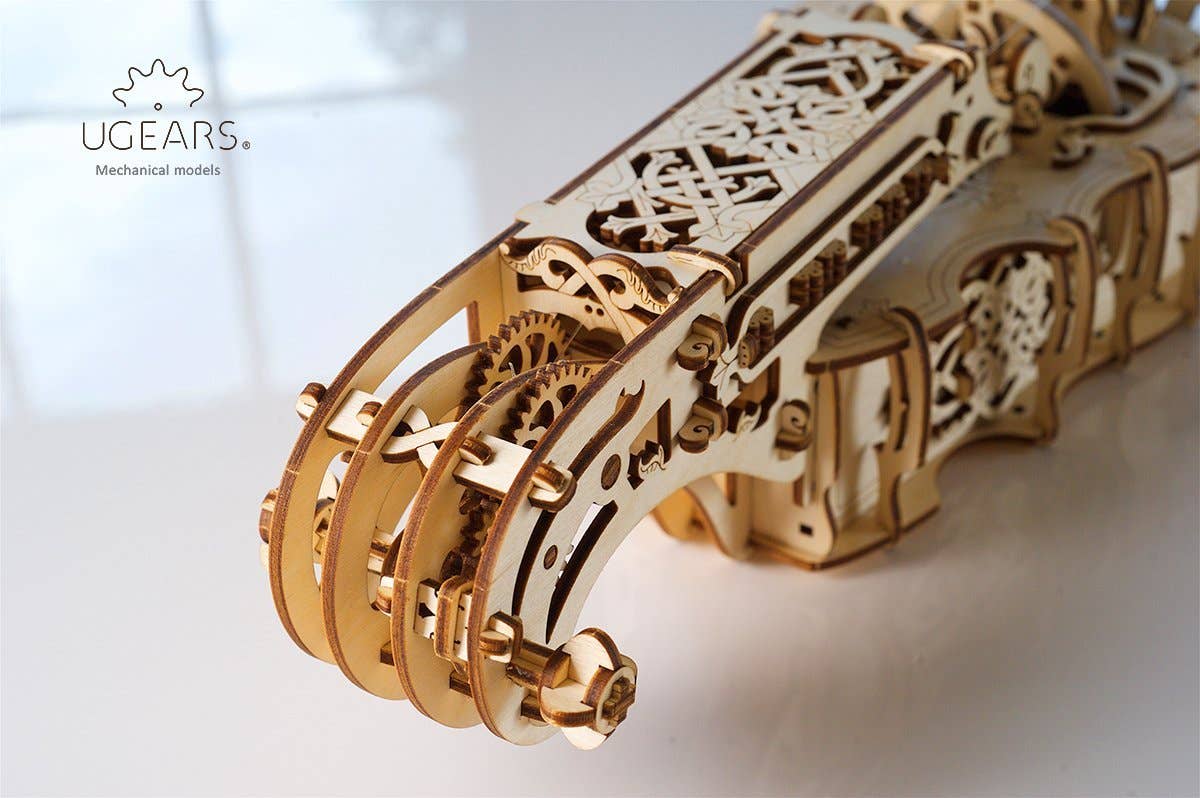 Ukidz LLC - Wholesale DIY Craft Kit - UGears Hurdy-Gurdy -Wooden 3D Puzzles - DIY9