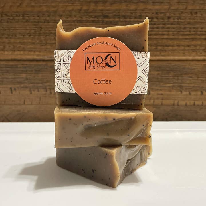 Coffee Soap for wholesale by Moon Body Soaps LLC