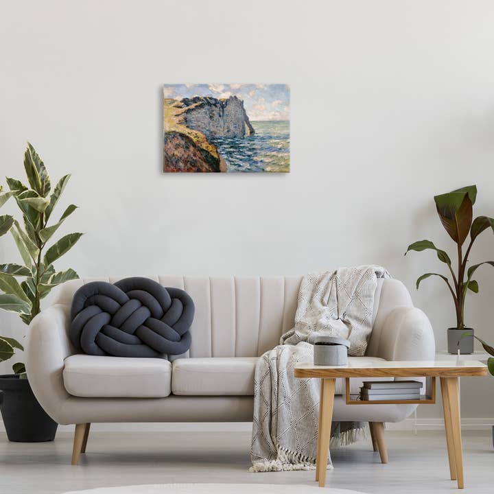 Stupell Industries - Wholesale Wall Decor - Kids & Baby - Classic Monet Cliff Of Aval Canvas Art