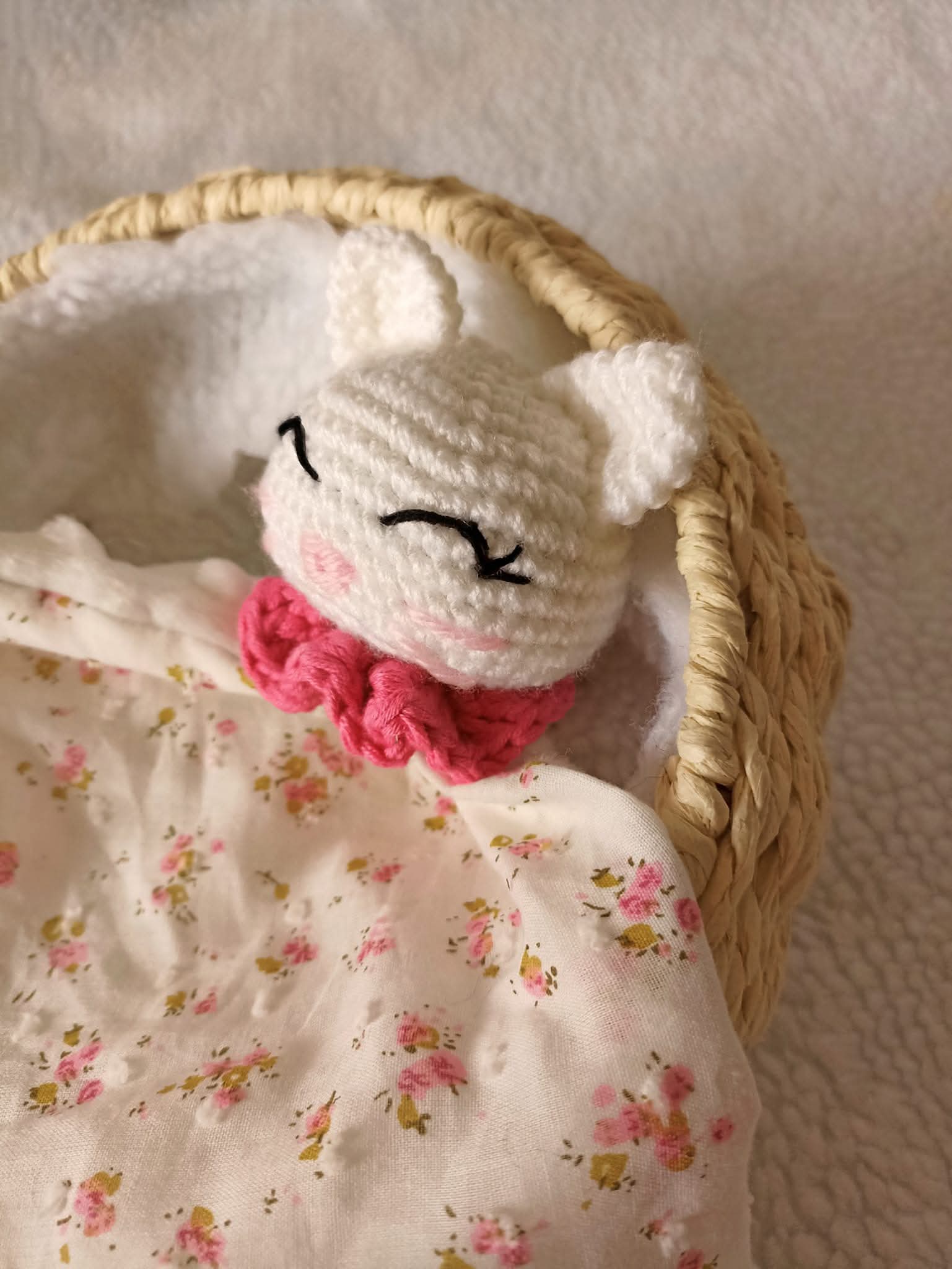 Les Doudous D'Emi - Wholesale Security/Cuddle Blanket - Baby - Charlène the Cat Security Blanket