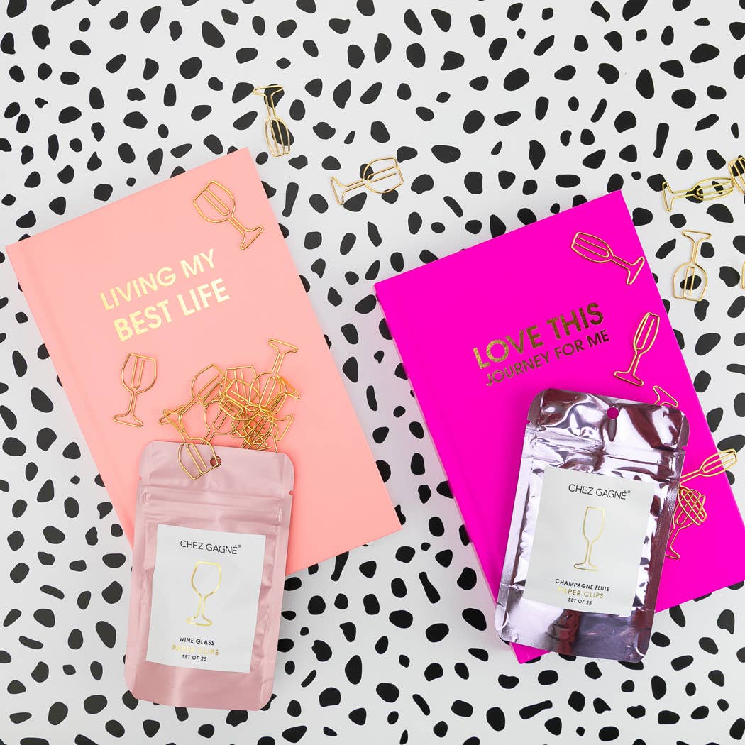 Chez Gagné – Diário por atacado – Adoro Esta Jornada Para Mim - Diário de Capa Dura - Fúcsia Brilhante4