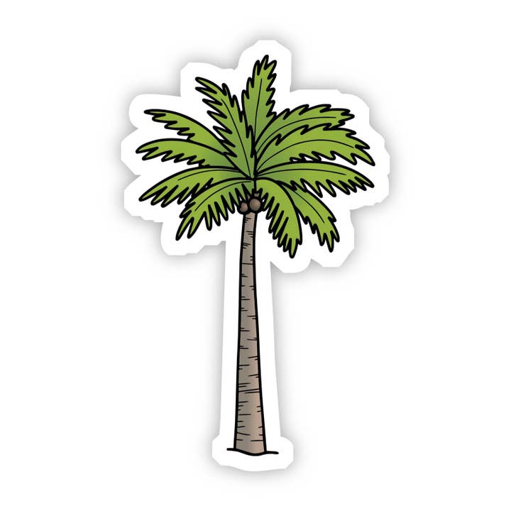 Big Moods - Wholesale Sticker - Green Palm Tree Beach Aesthetic VSCO Sticker