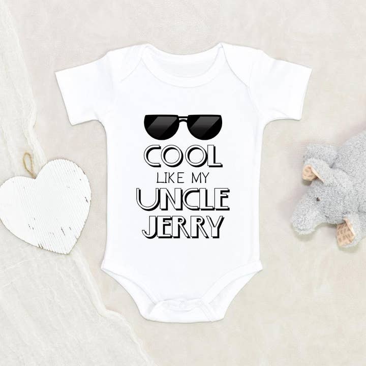NewBabyWishes - Wholesale Bodysuit (Non-Footed) - Baby - Custom Uncle Onesie - Cool Like My Uncle Custom Baby Onesie