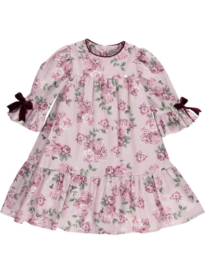 Malvenkleid mit Schleifen an den Ärmeln für den Großhandel von Piccola Speranza