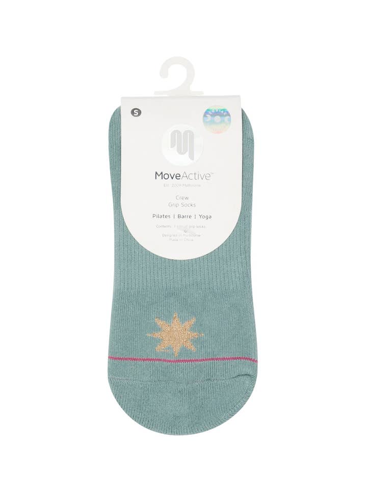 MoveActive - Wholesale Socks - Women's - Crew Non Slip Grip Socks - Taurus