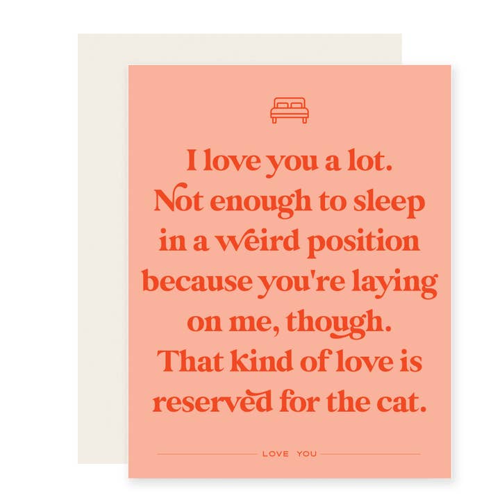Paloma Paper Co. - Wholesale Love Card - Weird Position | Funny I Love You Card