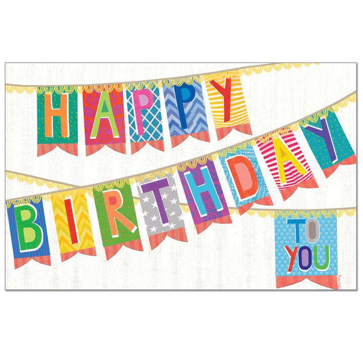 Happy Birthday 24 Sheet Premium Paper Placemats for wholesale by Conimar Promotions