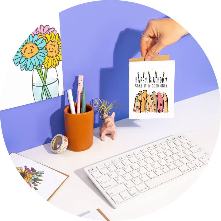 SowSweet Greetings Inc – wholesale Tackkort – Pressade blommor - Tack