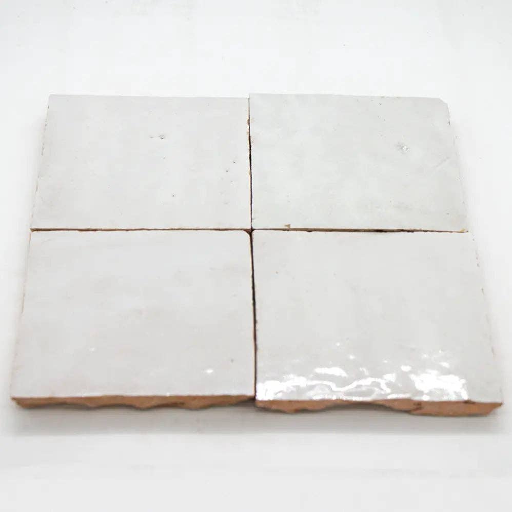 Moroccan Sink - Vendita all'ingrosso Mattonelle - Zellige bianco - piastrella murale artigianale 5x5 cm o 10x10 cm, spessore 1 cm1