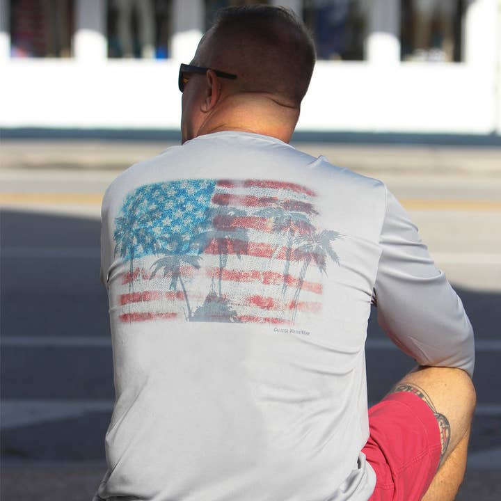 "United Palms" UPF 50 Performance Ultra Comfort Shirt for wholesale by Caloosa WaterWear