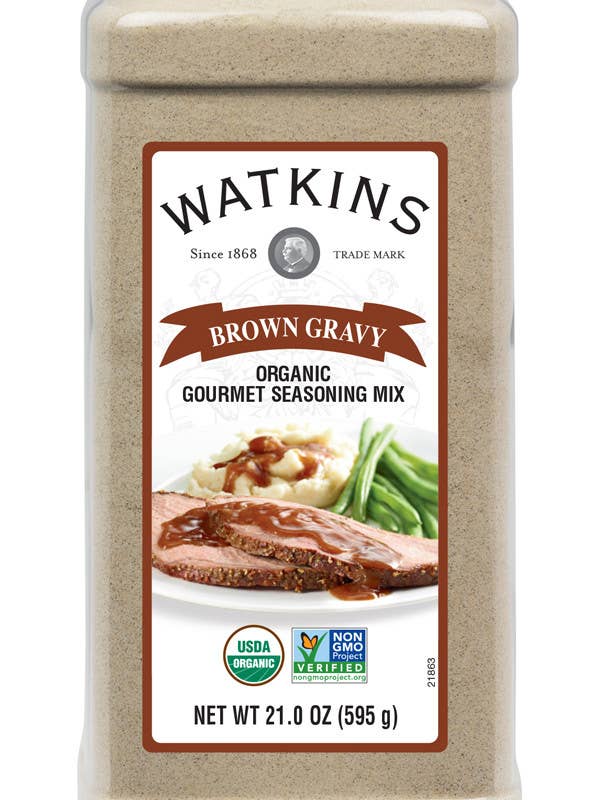 Organic Brown Gravy Gourmet Seasoning Mix, 21 oz for wholesale by The Watkins Co.
