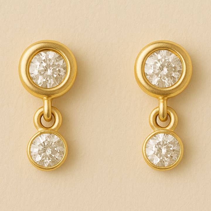 Brincos de Diamante Aurora (Cópia) por atacado de Lily flo jewellery