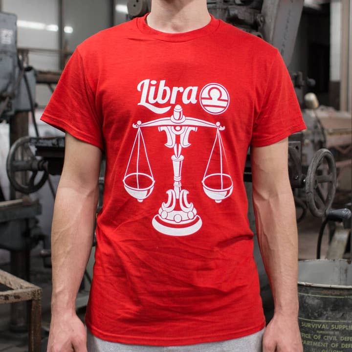 Libra Zodiac T-shirt för män för wholesale av 6DS
