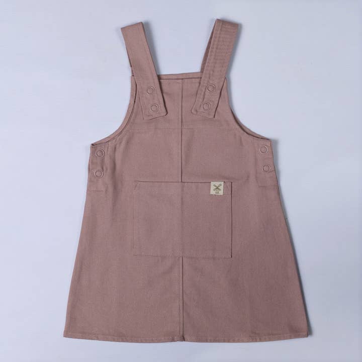 Aneby – wholesale Dress – Kids – Girls Organic Cotton Dungaree Dress6