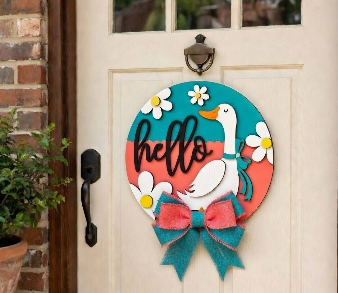 Kate's Blanks - Wholesale Door Hanger - Hey Silly Goose Daises Door Hanger DIY| Paint Kit2
