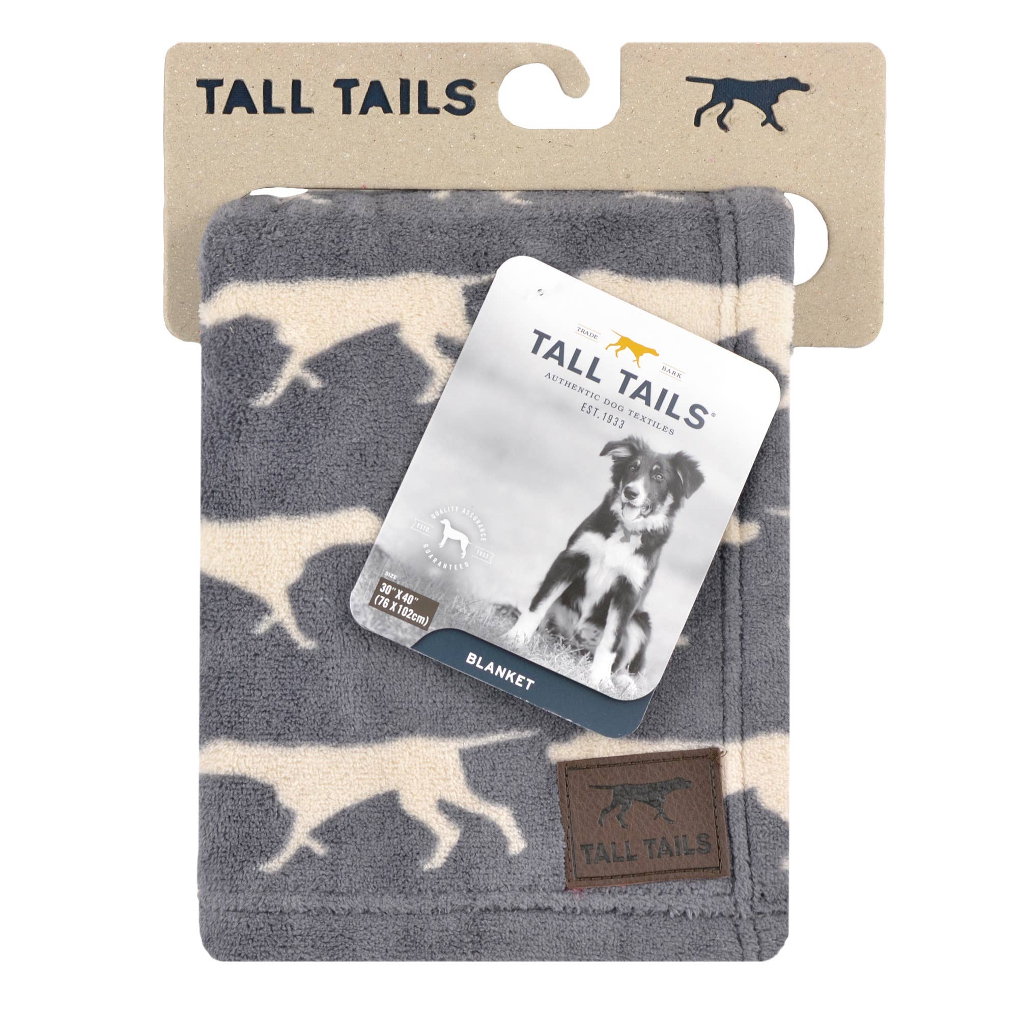 Tall Tails - Venta al por mayor Manta - Perros - Manta para Perro Tall Tails Gris Carbón 76 x 102 cm1