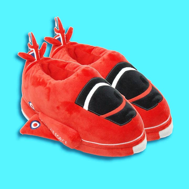 Licensed Red Arrows HawkPlush Slipper UK 9-11.5 for wholesale by CityOfClouds