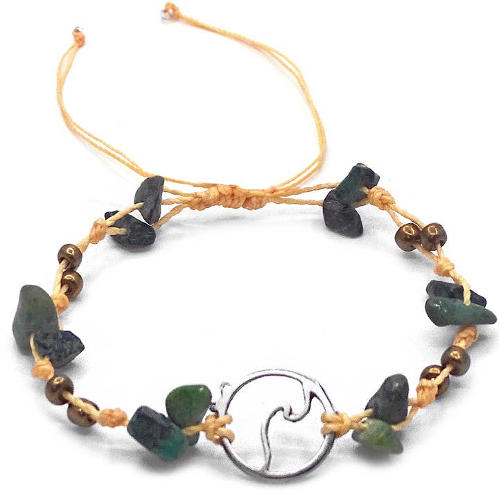 Pichincha - Vente Bracelets de cheville - Bracelet de cheville à nouer en macramé à breloques en métal5