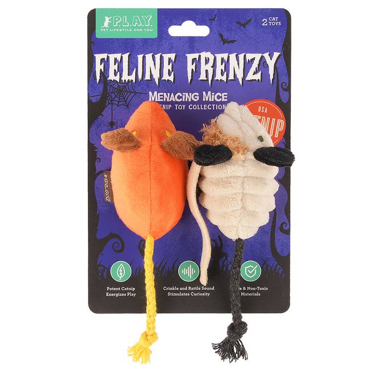 P.L.A.Y. Pet Lifestyle and You – wholesale Pet toy set – Cat – Feline Frenzy Menacing Mice Toy Set4