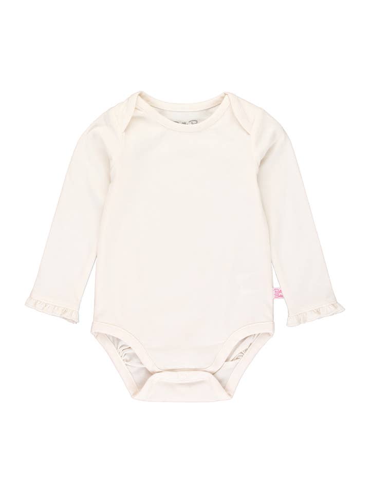 Off White Baby Girls Ivory Knit Long Sleeve Ruffle Bodysuit
for wholesale on Faire